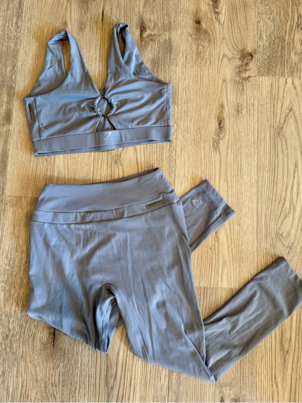 Gymshark Whitney Simmons Gray Active Set - Sports Bra & Leggings